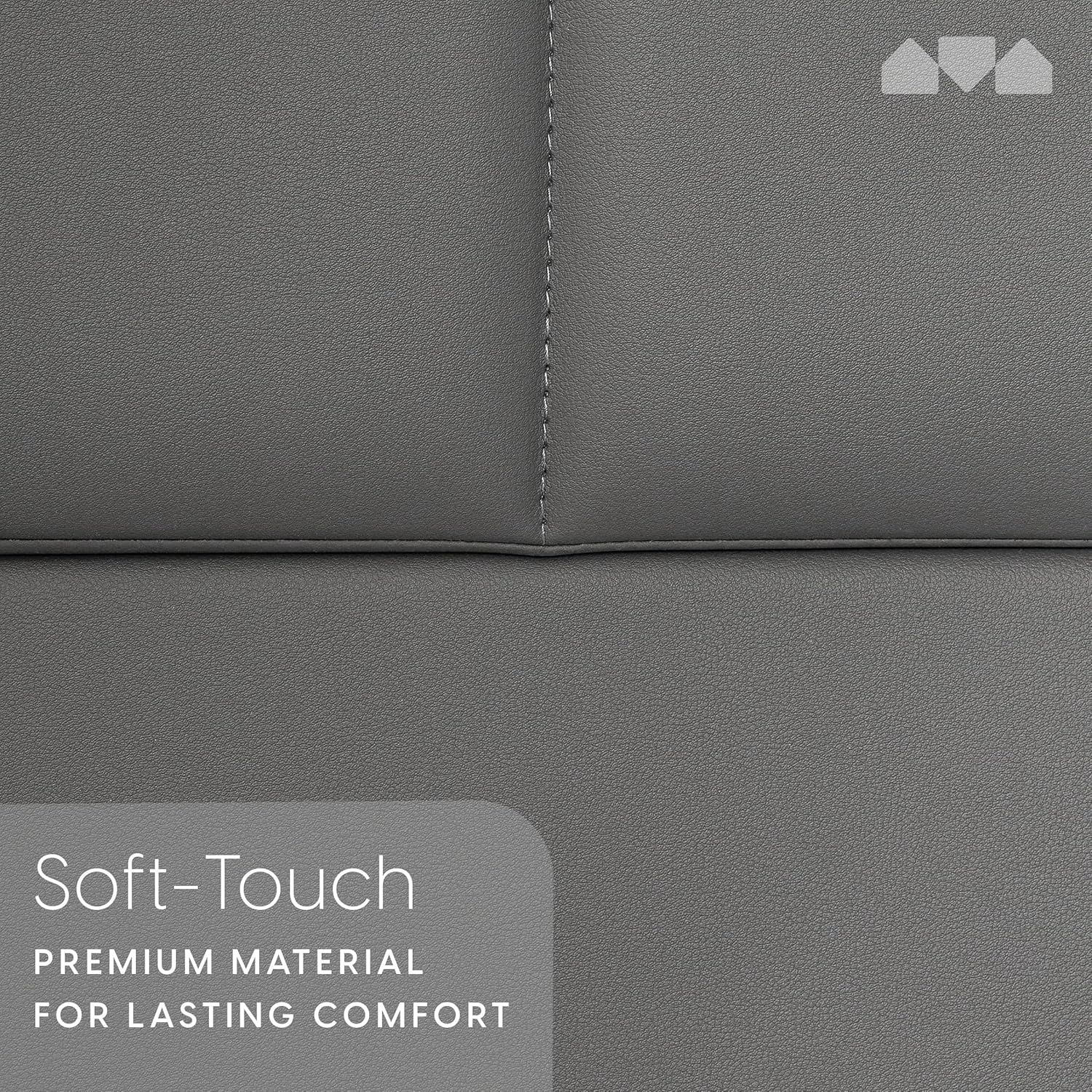 Milliard Queen Bedroom Bundle: Upholstered Platform Bed Frame with Headboard + 14 Inch Hybrid Mattress in a Box, Memory Foam Medium Firm, Grey, Complete Bed Set