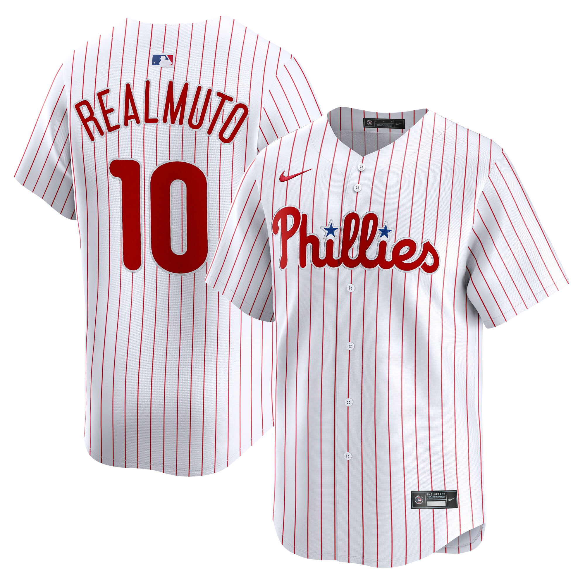Men's Philadelphia Phillies J.T. Realmuto Nike White Home Limited Player Jersey