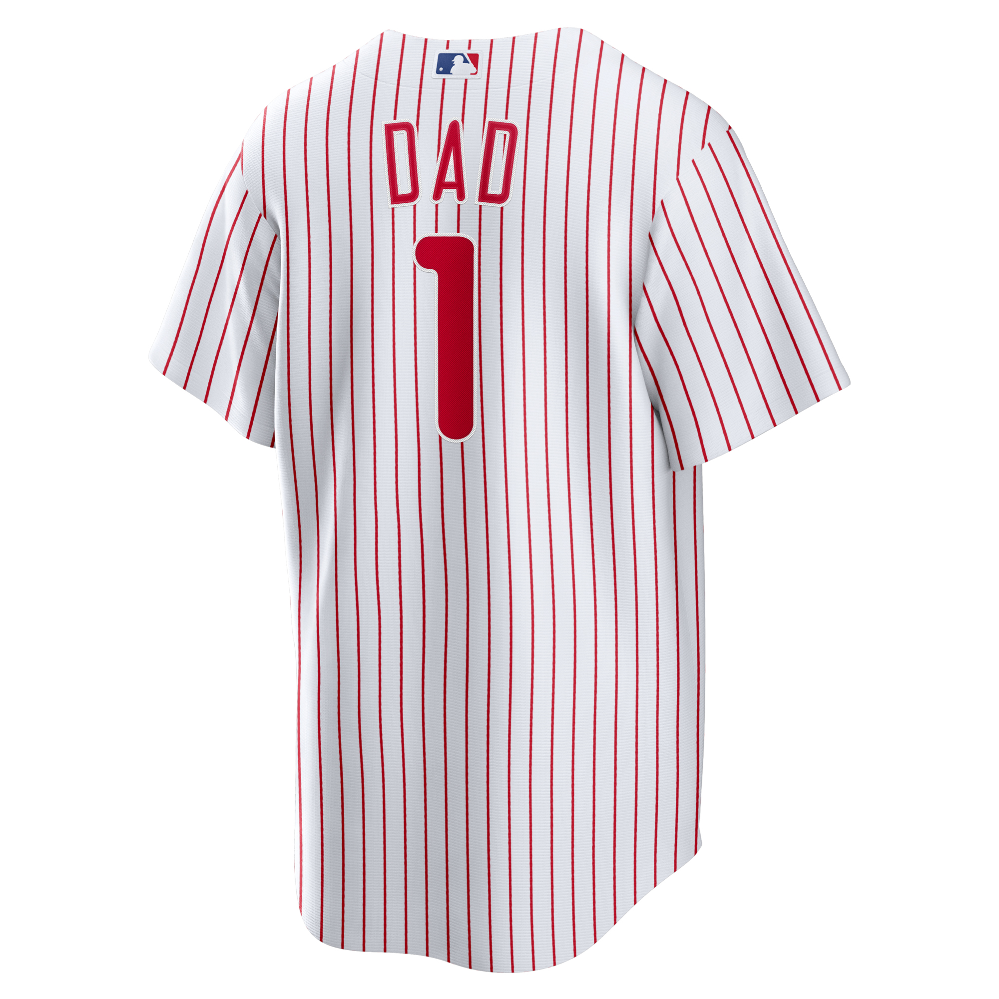 Men's Philadelphia Phillies Nike White #1 Dad Home Replica Jersey