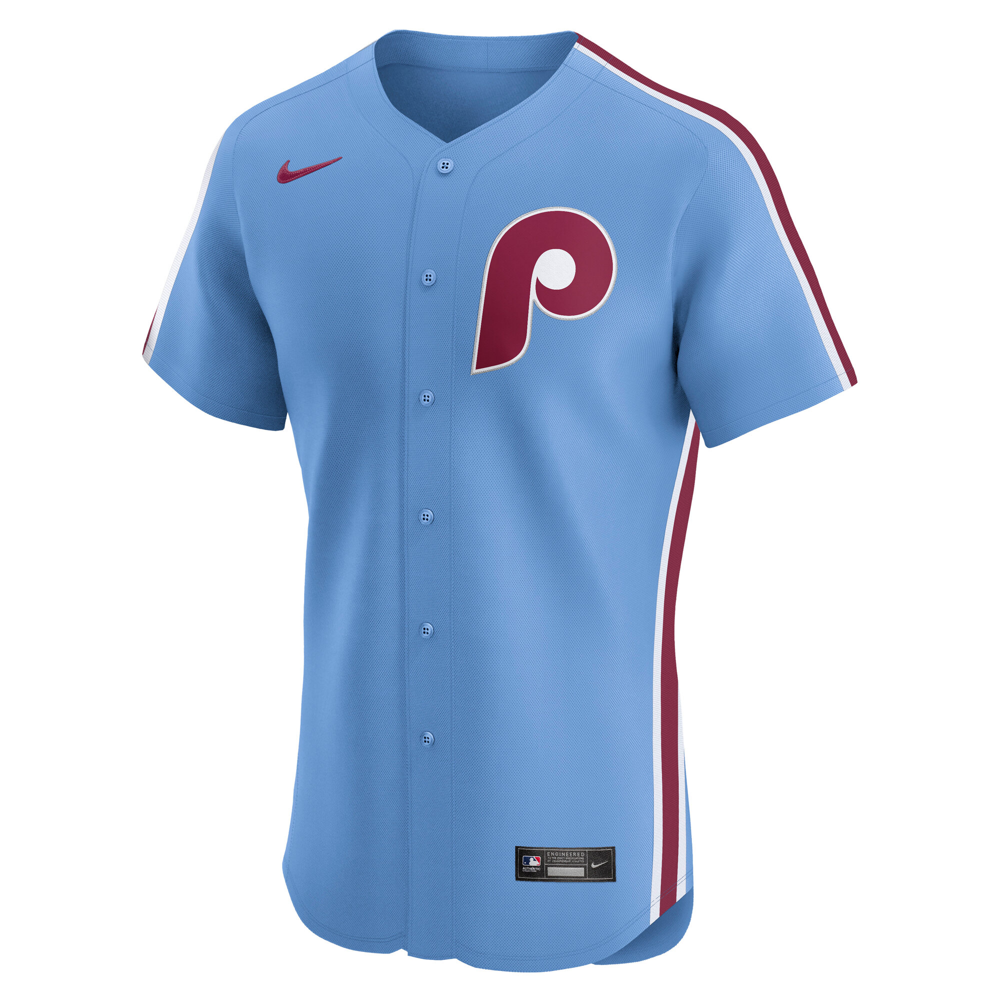 Men's Philadelphia Phillies Nike Light Blue Alternate Elite Jersey