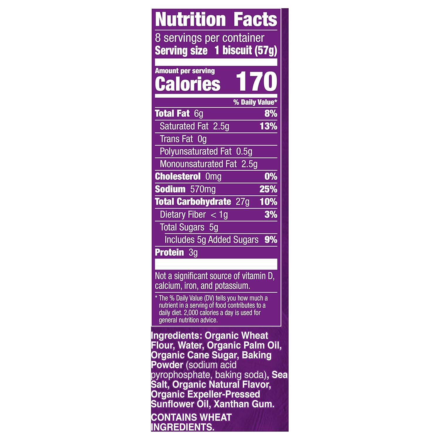 Immaculate Baking Organic Flaky Biscuits, Refrigerated Dough, 8 Biscuits, 16 oz.