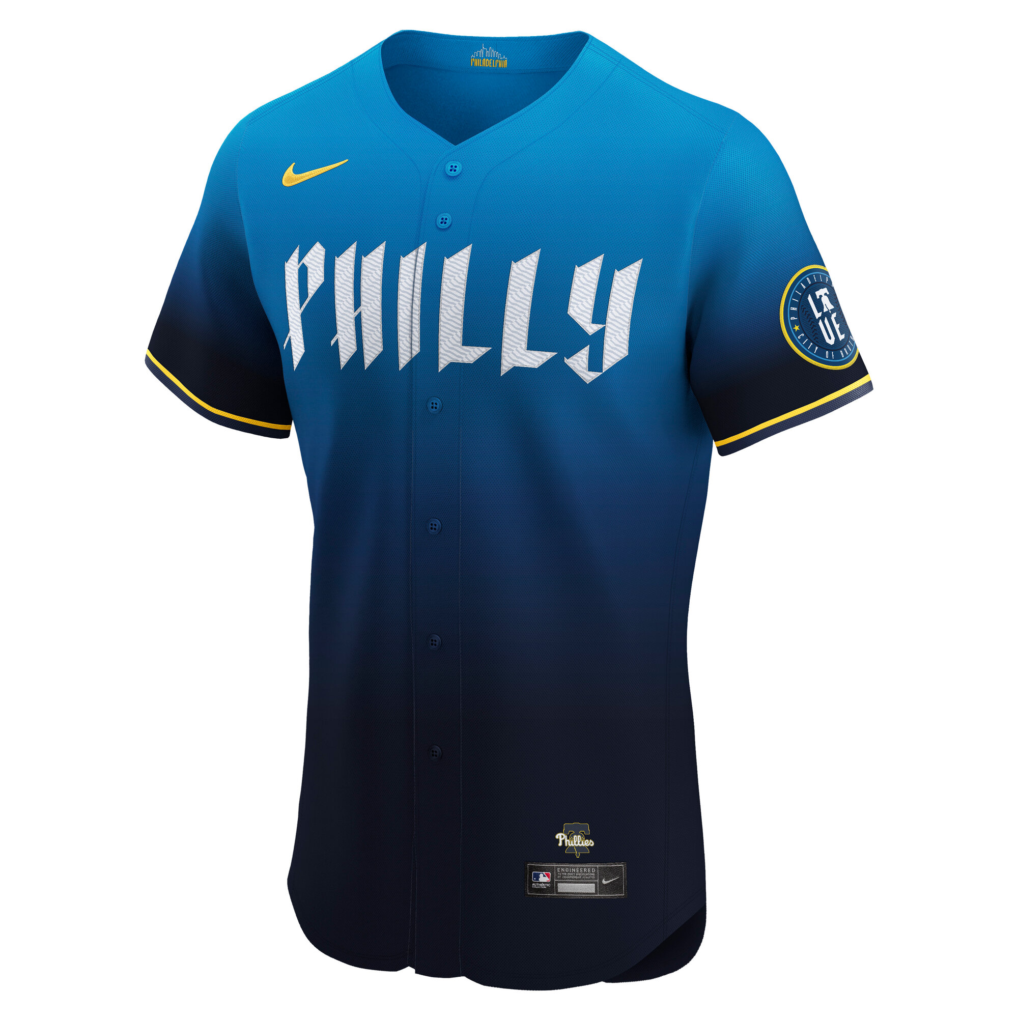 Men's Philadelphia Phillies Bryce Harper Nike Navy City Connect Elite Jersey
