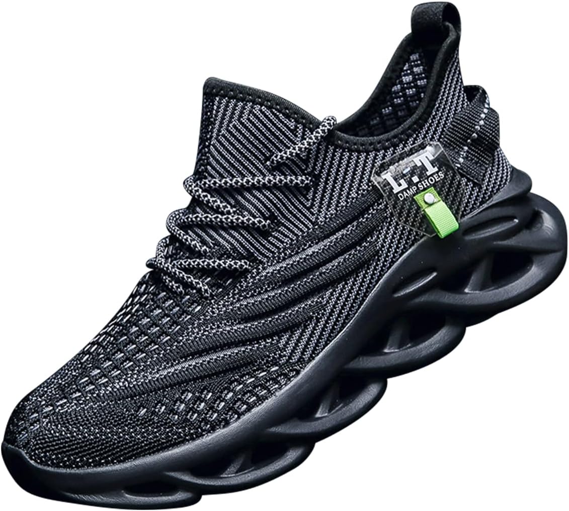 Women Running Shoes Tennis Walking Slip On Sneakers Workout Gym Athletic Jogging Lightweight Breathable Mesh Non-Slip Comfort Sole Cushioned Sports