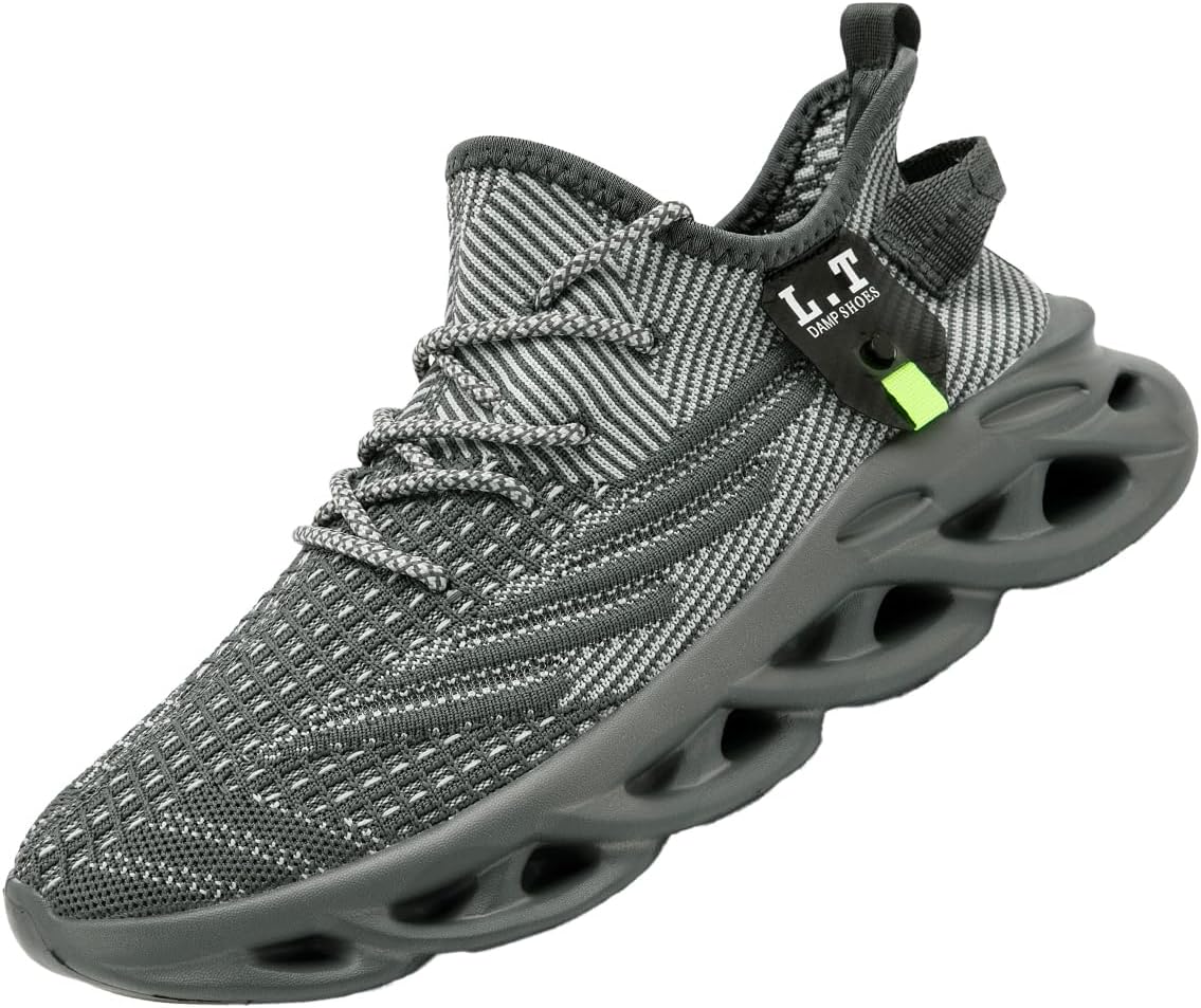 Women Running Shoes Tennis Walking Slip On Sneakers Workout Gym Athletic Jogging Lightweight Breathable Mesh Non-Slip Comfort Sole Cushioned Sports