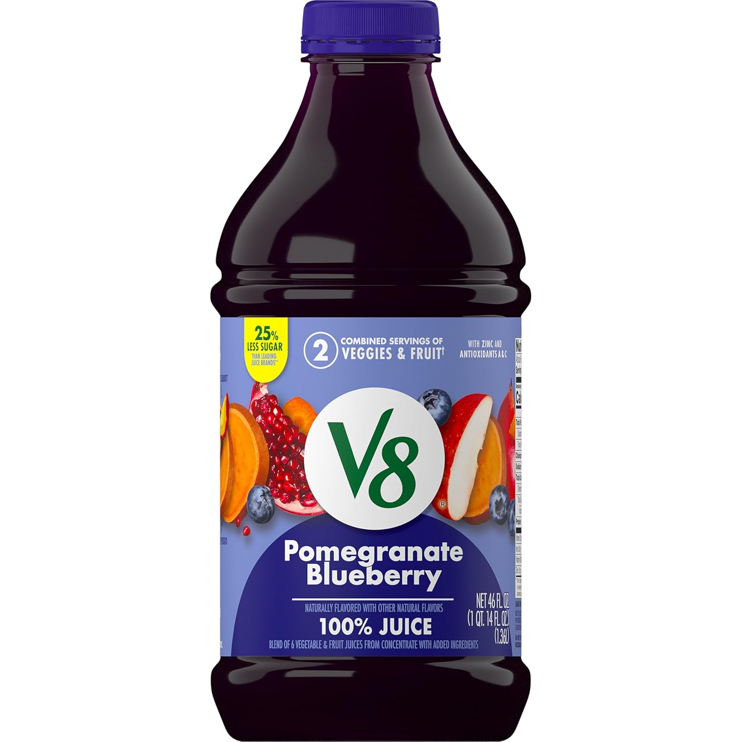 V8 Strawberry Banana 100% Fruit and Vegetable Juice, 46 fl oz Bottle