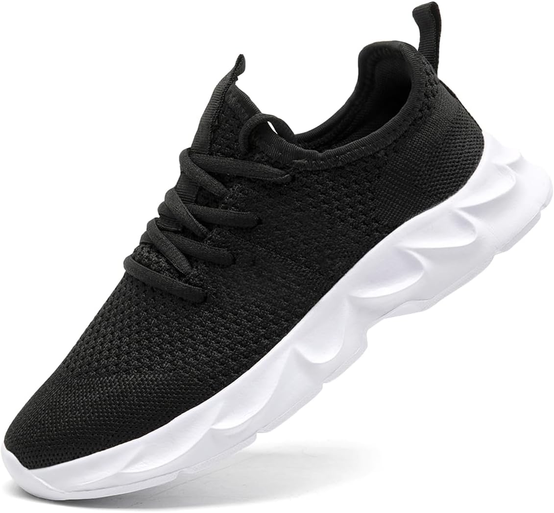 Women Running Shoes Tennis Walking Slip On Sneakers Workout Gym Athletic Jogging Lightweight Breathable Mesh Non-Slip Comfort Sole Cushioned Sports