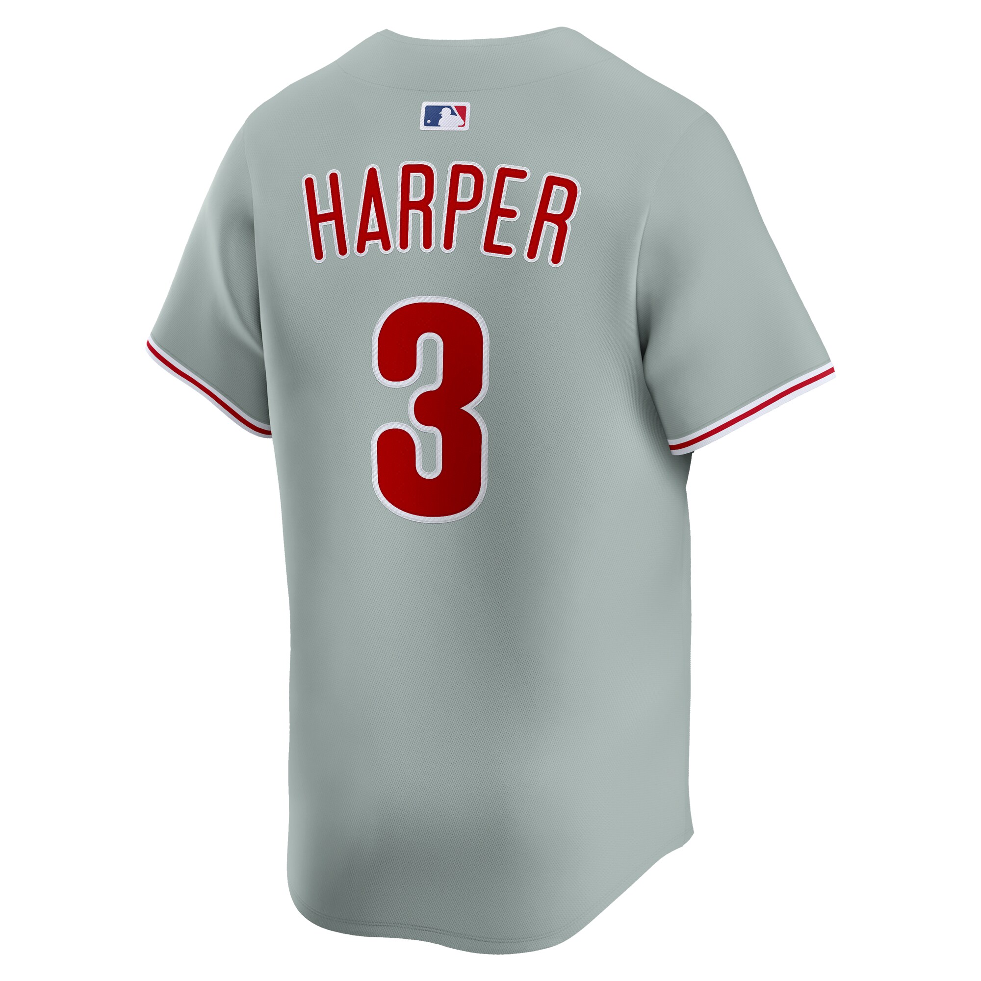 Men's Philadelphia Phillies Bryce Harper Nike Gray Road Limited Player Jersey