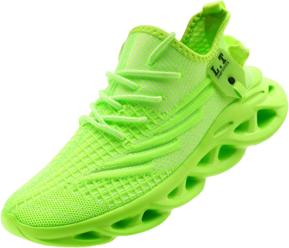 Women Running Shoes Tennis Walking Slip On Sneakers Workout Gym Athletic Jogging Lightweight Breathable Mesh Non-Slip Comfort Sole Cushioned Sports