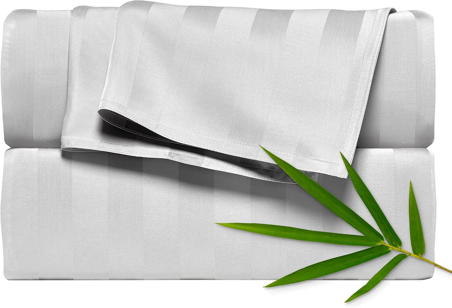 King Sheets by Pure Bamboo, Genuine 100% Organic Viscose Derived from Bamboo Bed Sheet Set, Soft & Cooling, Double Stitching, 2 Year Quality Promise (King, White)